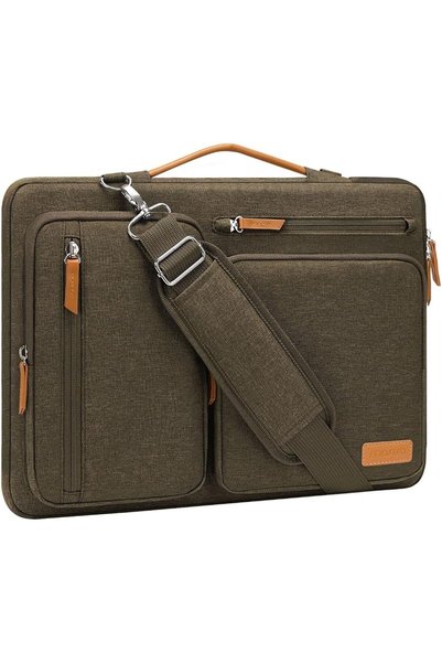 Mosiso 360 Protective Laptop Shoulder Bag,Computer Bags,Side Open Messenger B...