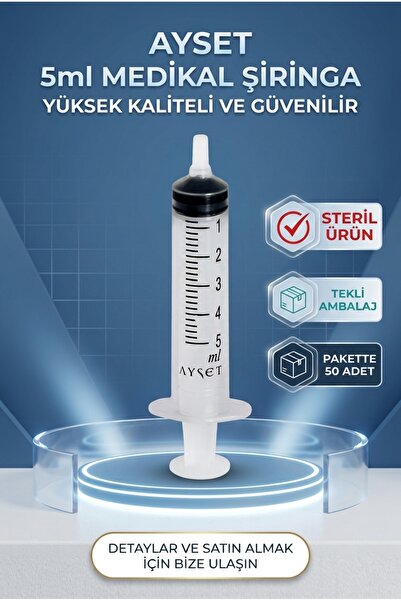 Genel Markalar 5 ML TEK KULLANIMLIK 3 PARÇA 50 ADET/PAKET