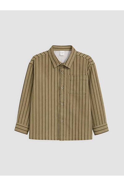 LC Waikiki Esvab • Modern & Distinctive Striped Gabardine Boys' Shirt
