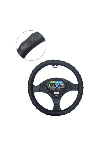 OEM Universal Κάλυμμα Τιμονιού Δερματίνη 37,5–39,5cm - Steering Wheel Cover L...