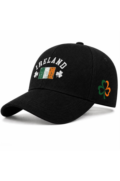 l'eivor Irish Shamrock Design Printed Velcro Cotton Hat