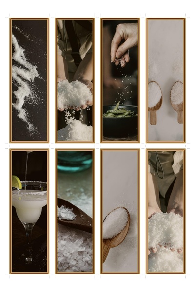 OEM Bookmarks Set of 8, Salt Photography Theme, Unique Design, Durable Cardboard