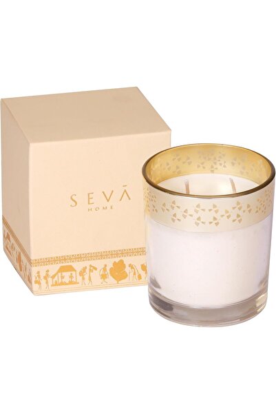Generic شمعة SEVA HOME Enchante - ديل سي (حرير الزعفران - الطيور) |   هدايا ف...