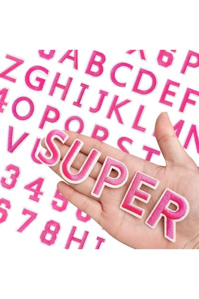 Generic 72PCS Iron-On Letters and Numbers for Fabric, Embroidered Patches A-Z...