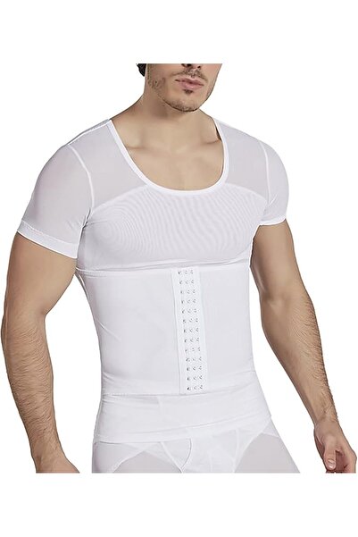 GENERAL Mens Sleeveless Sweat Corset Waist Trainer Underbust Corset Workout S...