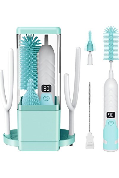 Generic 8 in 1 Electric Travel Baby Bottle Brush, 360°High-Speed Spinning Ele...