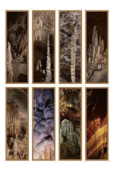 OEM Set 8 semne de carte cu tematica stalagmita de calcar, design unic, carto...