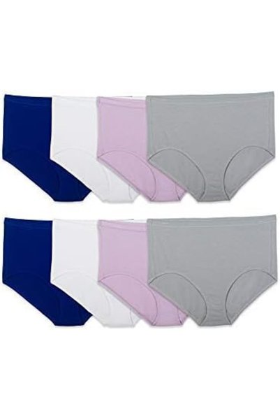 Fruit of the loom ملابس داخلية نسائية مرنة من فيت فور مي، حزمة متعددة من المل...