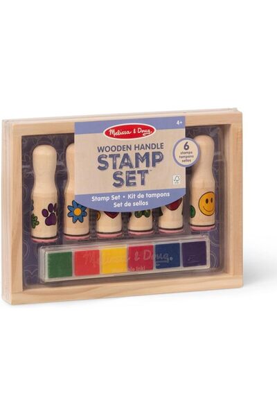 Melissa & Doug Melissa and Doug Happy Handle Stamp Set