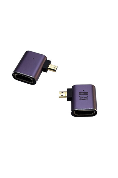 KEEPRO 8K Micro HDMI Uhd L Type Converter Micro HDMI to HDMI Converter Adapter