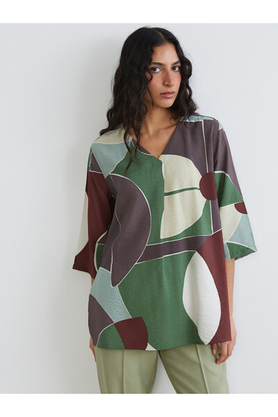 LC Waikiki Μπλούζα Oversize με Μοτίβο