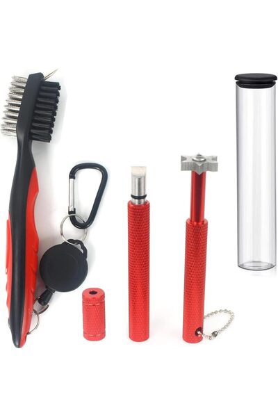 Generic Golf Clean Tool Set, Retractable Golf Club Brush Cleaner and 2 Golf C...
