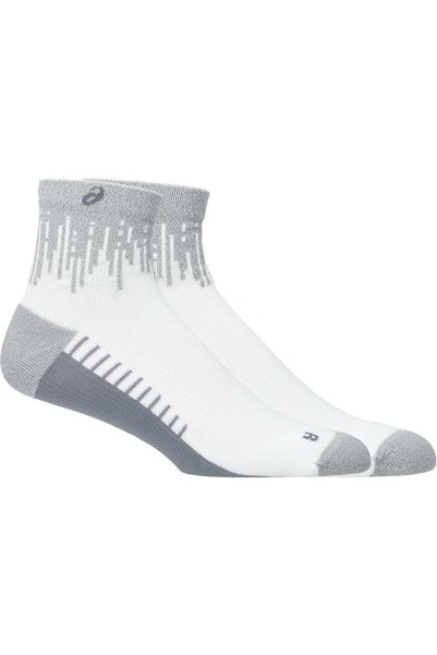 Asics Beyaz - Gri Unisex Çorap 3013B328-100 RUN SOCK Q