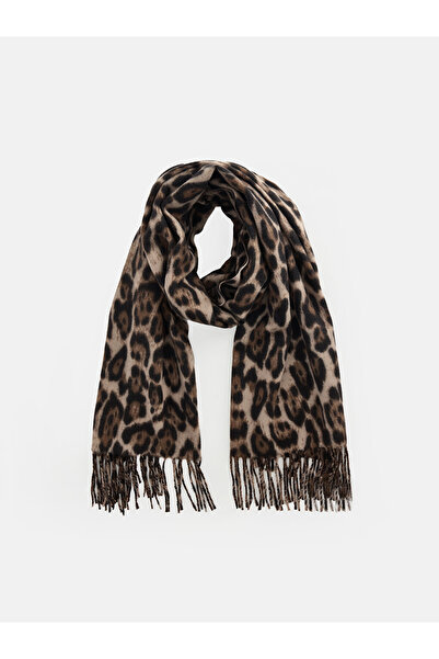 LC Waikiki Women's Leopard Patterned Knitted Scarf