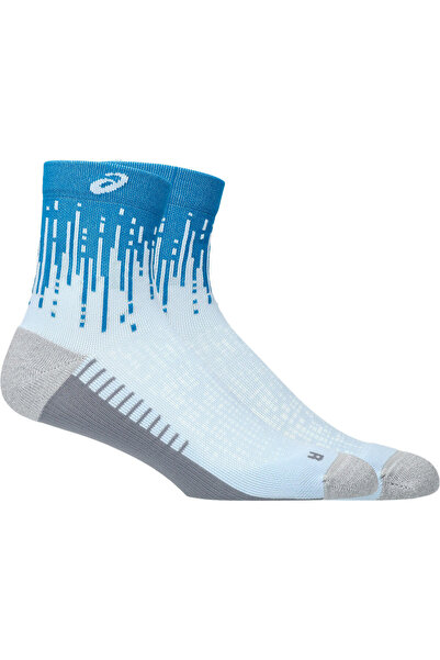 Asics RUN SOCK QUARTER Mavi Koşu Çorabı 3013B349-400