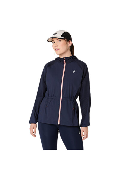 Asics Road Packable Kadın Lacivert Koşu Ceket 2012D076-400