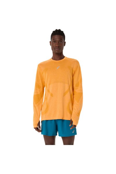 Asics ROAD SEAMLESS LS TOP Erkek Sarı Uzun Kollu Tshirt 2011D356-800