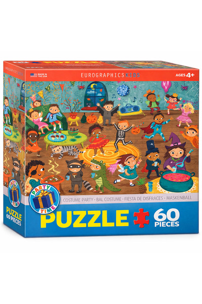 Eurographics Costume Party (Party Time!) 60-Piece Jigsaw Puzzle, Puzzle for Kids