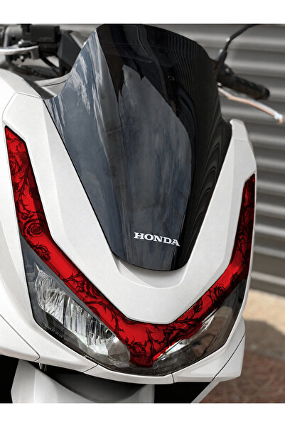 Banxtre Honda PCX Deluxe Sarmaşık Gül Desenli Far Filmi Far Tasarım Sticker (...