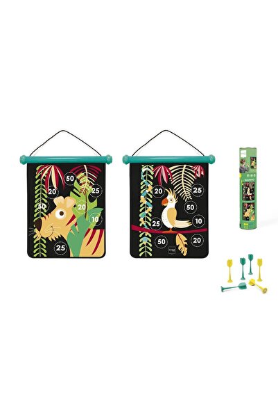 Scratch Magnetic Darts Tropical Jungle (Medium), Double-Sided 40 x 31 cm Canv...