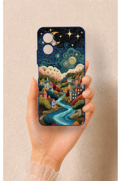 Vip Case Omix X3 Compatible Night Tale Patterned Silicone Case
