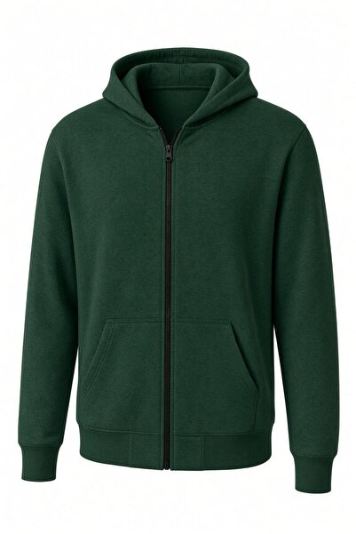 Oksit Moxy Unisex Φούτερ με φερμουάρ και κουκούλα, από ύφασμα δύο κλωστών, άν...