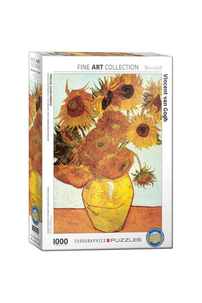 Eurographics Twelve Sunflowers by Vincent van Gogh 1000-Piece Jigsaw Puzzle, ...