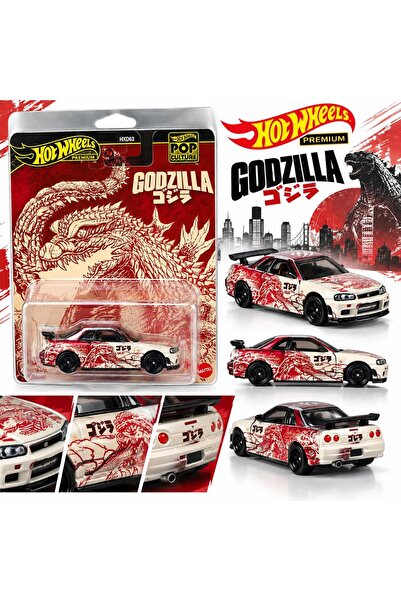 HOT WHEELS Premium Pop Culture Godzilla HXD63 Metal Model Araba
