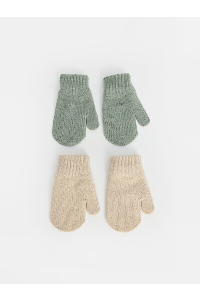 LC Waikiki 2 Pack Knitted Gloves For Little Boys