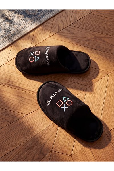 LC Waikiki Ανδρικές Παντόφλες Σπιτιού PlayStation με Κέντημα