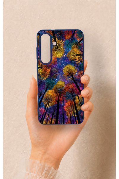 Vip Case Samsung S25Fe Compatible Colorful Sky Pattern Silicone Case
