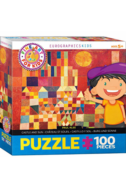 Eurographics Castle and Sun by Paul Klee, 100-Piece Jigsaw Puzzle for Kids