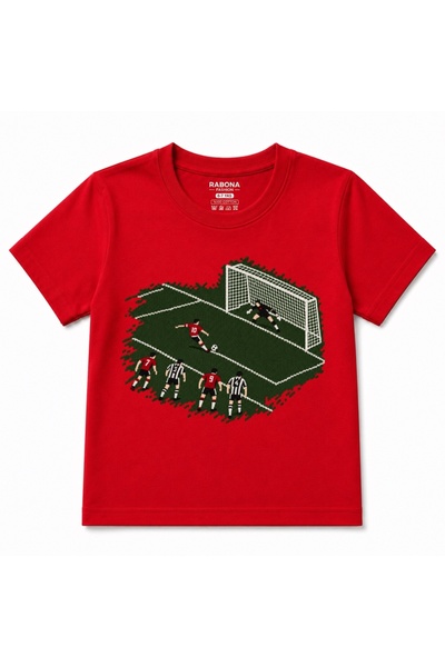 Rabona Fashion Tricou pentru copii cu grafică de acțiune de fotbal: șut final...