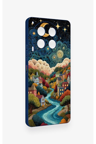 Vip Case Tecno Camon 30 Compatible Night Tale Patterned Silicone Case