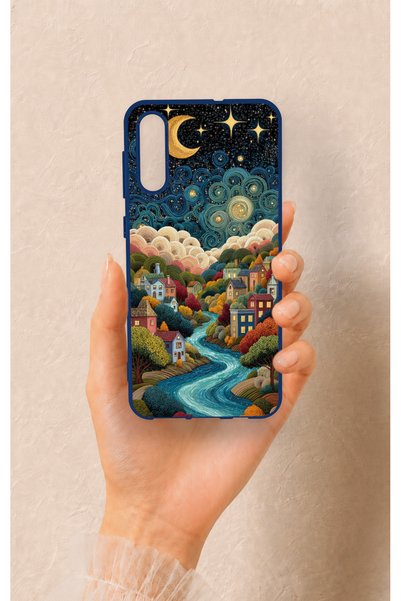 Vip Case Samsung A50 Compatible Night Tale Patterned Silicone Case