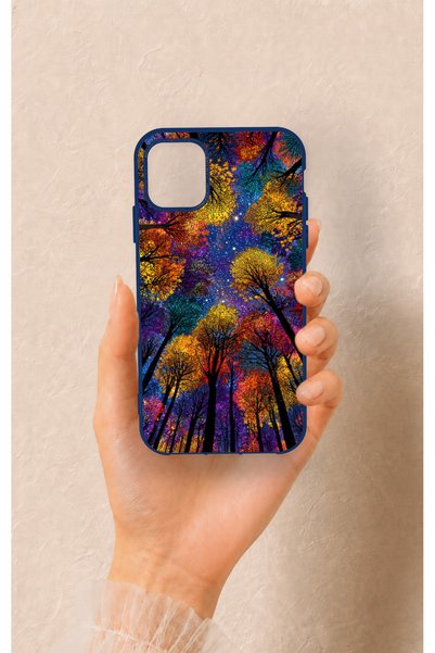 Vip Case iPhone 11 Compatible Colorful Sky Pattern Silicone Case