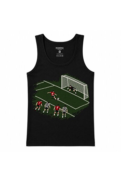 Rabona Fashion Графичен потник с футболна екшън сцена: Финален удар, пенисия