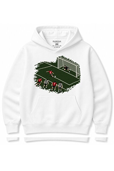 Rabona Fashion Φούτερ με κουκούλα με γραφικό ποδοσφαιρικής δράσης: Τελικό σου...