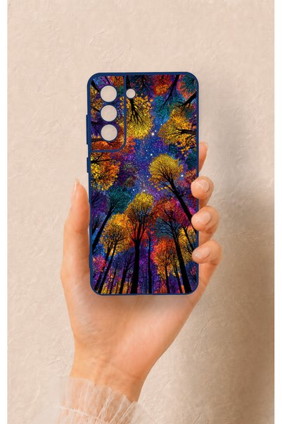 Vip Case Samsung-S21Fe Compatible Colorful Sky Pattern Silicone Case