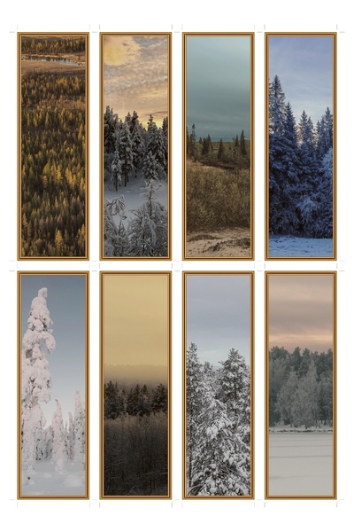 OEM Set 8 Semne de Carte Amurg taiga, Design Elegant, Carton Premium, Accesor...