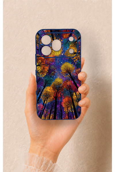 Vip Case Honor 600 Pro Compatible Colorful Sky Pattern Silicone Case