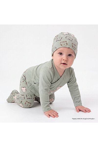 ebebek Hello Baby HelloBaby Yenidoğan Zıbın-Şapka-Patikli