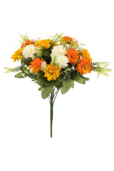 DD SHOP Buchet Flori Galbene & Albe 42cm - Buchete, Decoratiuni Casa