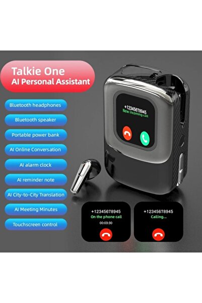 Mmctech Talkie One Aı Large Model Akıllı Kulaklık ve Dokunmatik Ekranlı Şarj Kutusu – Çeviri, Hoparlör, Sesli Asistan, Bluetooth 6.0