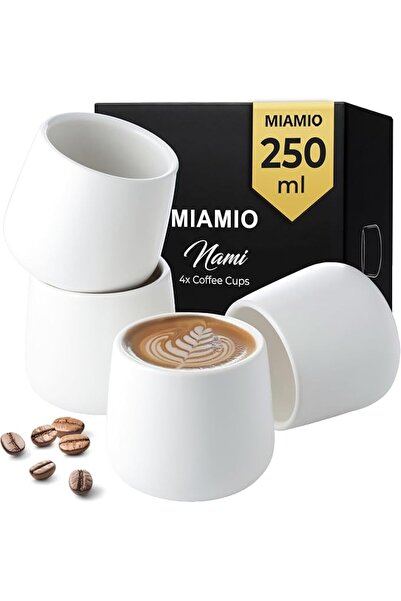 MIAMIO طقم أكواب قهوة، سيراميك للاستخدام اليومي