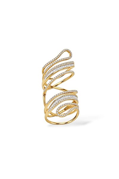 neslyaccessories Ayarlanabilir Altın Kaplama Yüzük