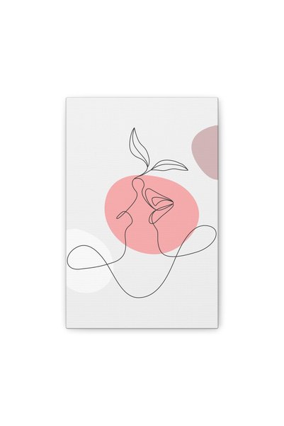 stickerino Tablou pe pânză cu artă liniară 14x23 cm