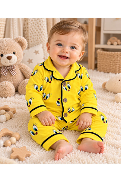 Movamirbaby 100% Cotton Chick Patterned Baby Boy Girl Pajama Set Long Sleeve ...