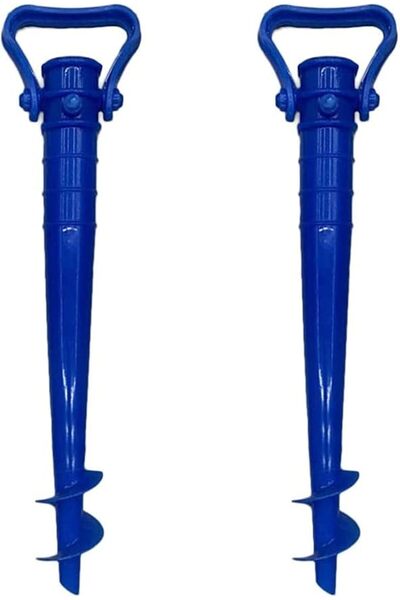 Funinside حامل مظلة الشاطئ FUNI Parasol Sand Anchor، قاعدة حامل مظلة الشاطئ، ...
