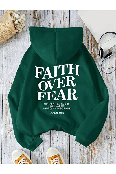 Vordevia Φούτερ Faith με στάμπα, βαμβακερό, με 3 κλωστές, σε ρετρό στυλ, over...